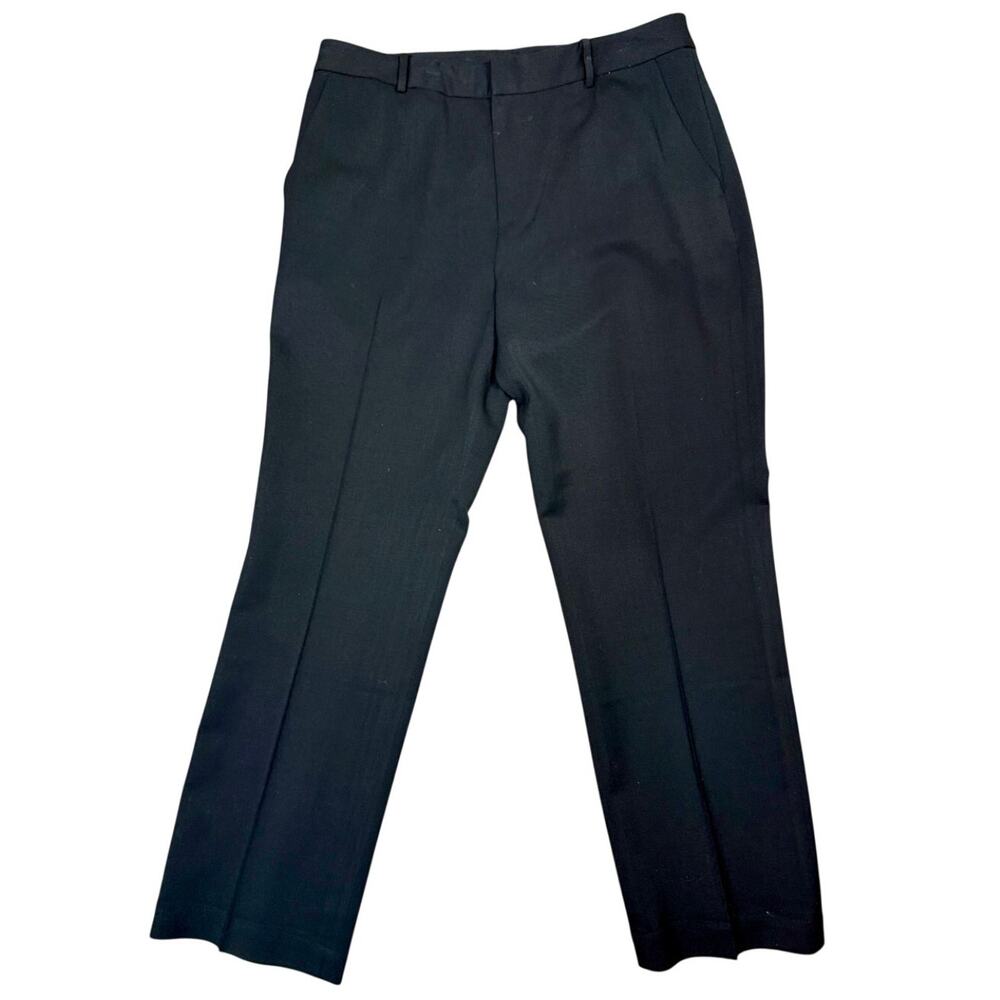 Lauren Ralph Lauren Black Women's Mid-Rise Wool Dress Pants Work Size 10